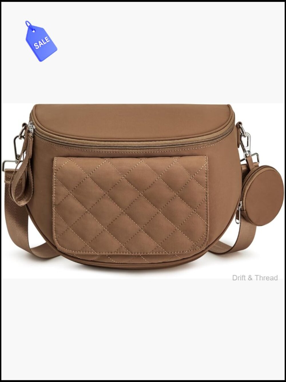 Mini Diaper Bag Crossbody with Changing Pad Nylon Waterproof